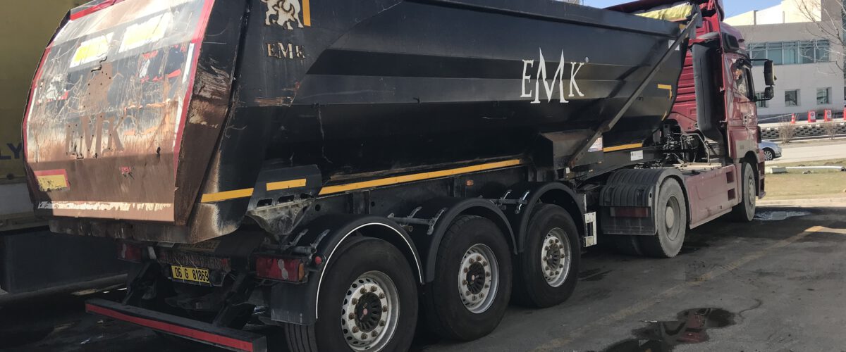 Export Delivery of EMK Tipper Semi Trailer to Ukraine