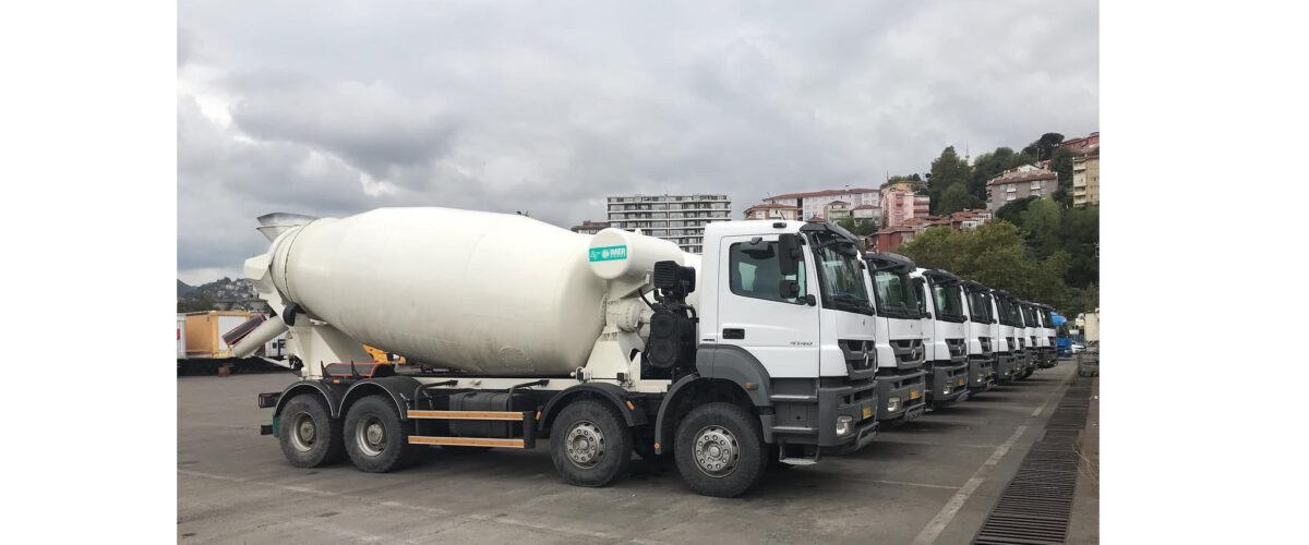 Export of 9 Mercedes Benz 4140 Brand Concretemixers to Ukraine