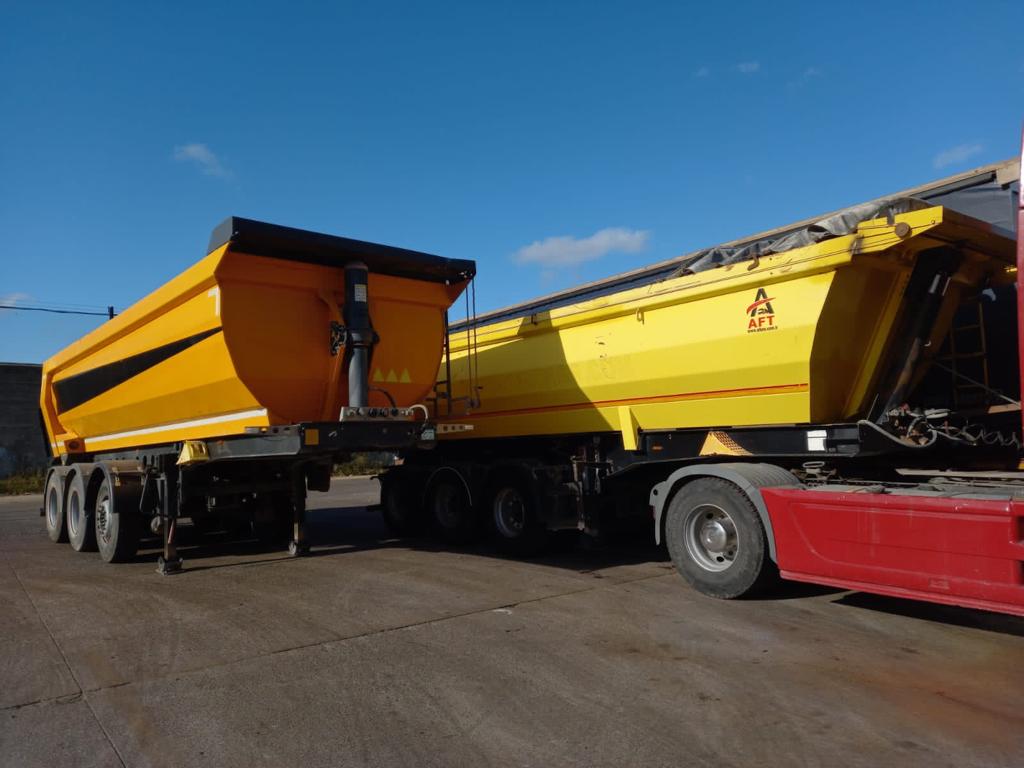 Export of two tipper semi-trailers brands ”TIRSAN” and ”MEILLER”